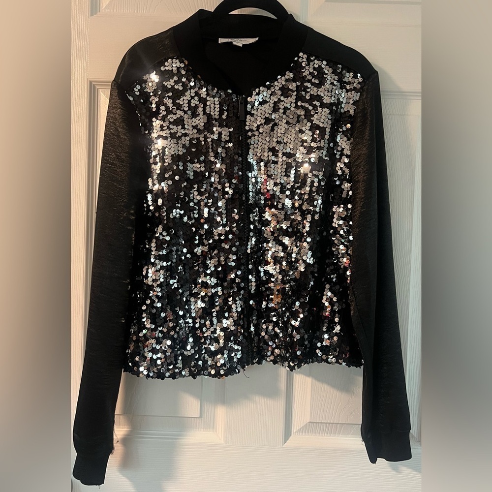Libby Edelman Sequined Bomber Jacket